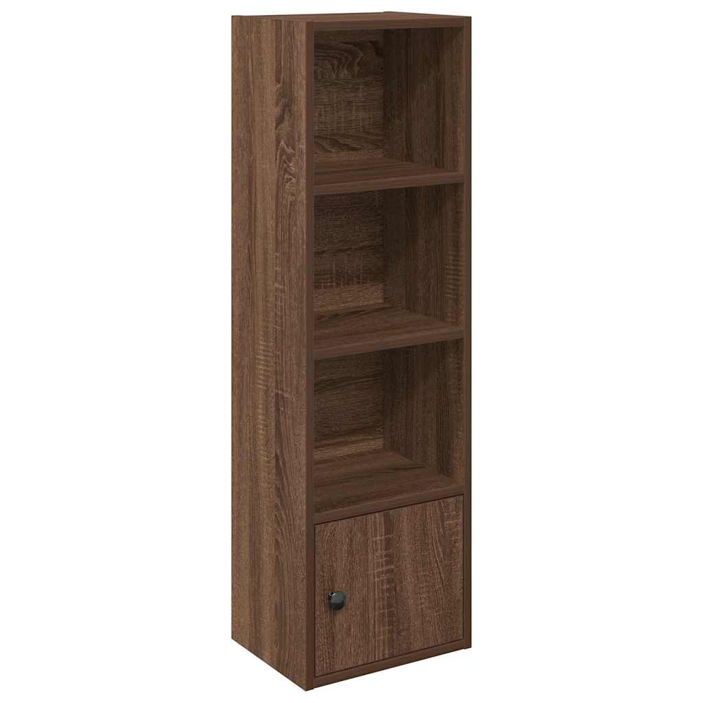 Bibliothèque chêne marron 31x24x102 cm bois d'ingénierie - XIOS