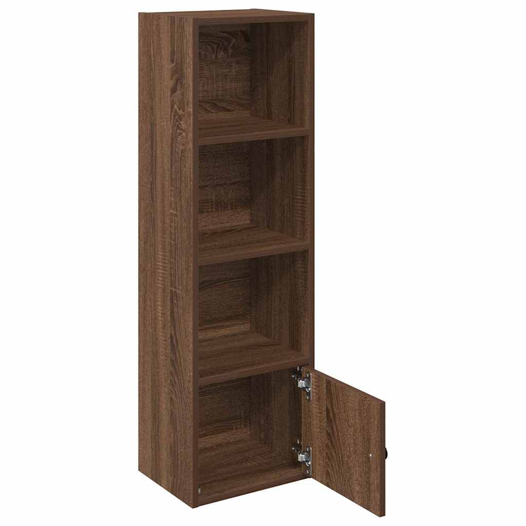 Bibliothèque chêne marron 31x24x102 cm bois d'ingénierie - XIOS