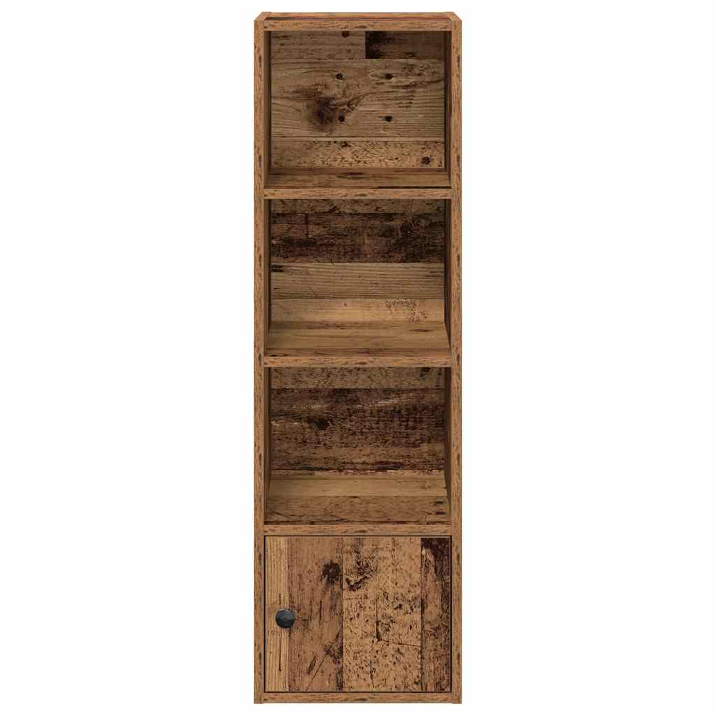 Bibliothèque vieux bois 31x24x102 cm bois d'ingénierie - XIOS