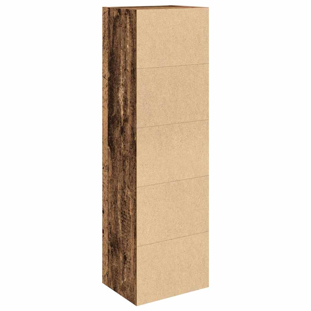 Bibliothèque vieux bois 31x24x102 cm bois d'ingénierie - XIOS