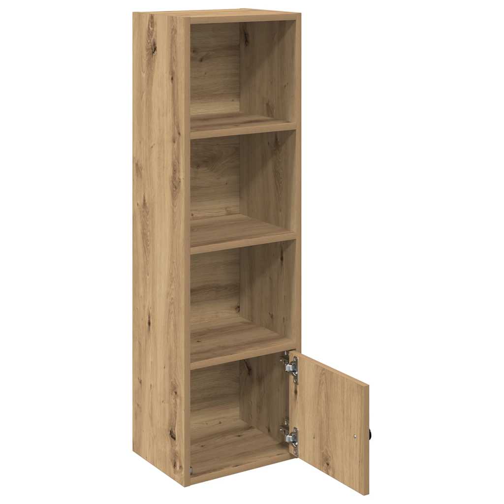 Bibliothèque chêne artisanal 31x24x102 cm bois d'ingénierie - XIOS