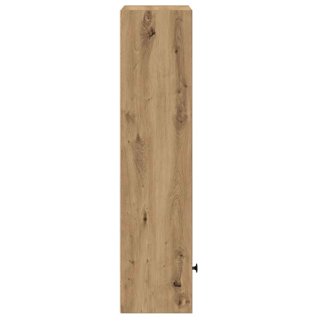 Bibliothèque chêne artisanal 31x24x102 cm bois d'ingénierie - XIOS