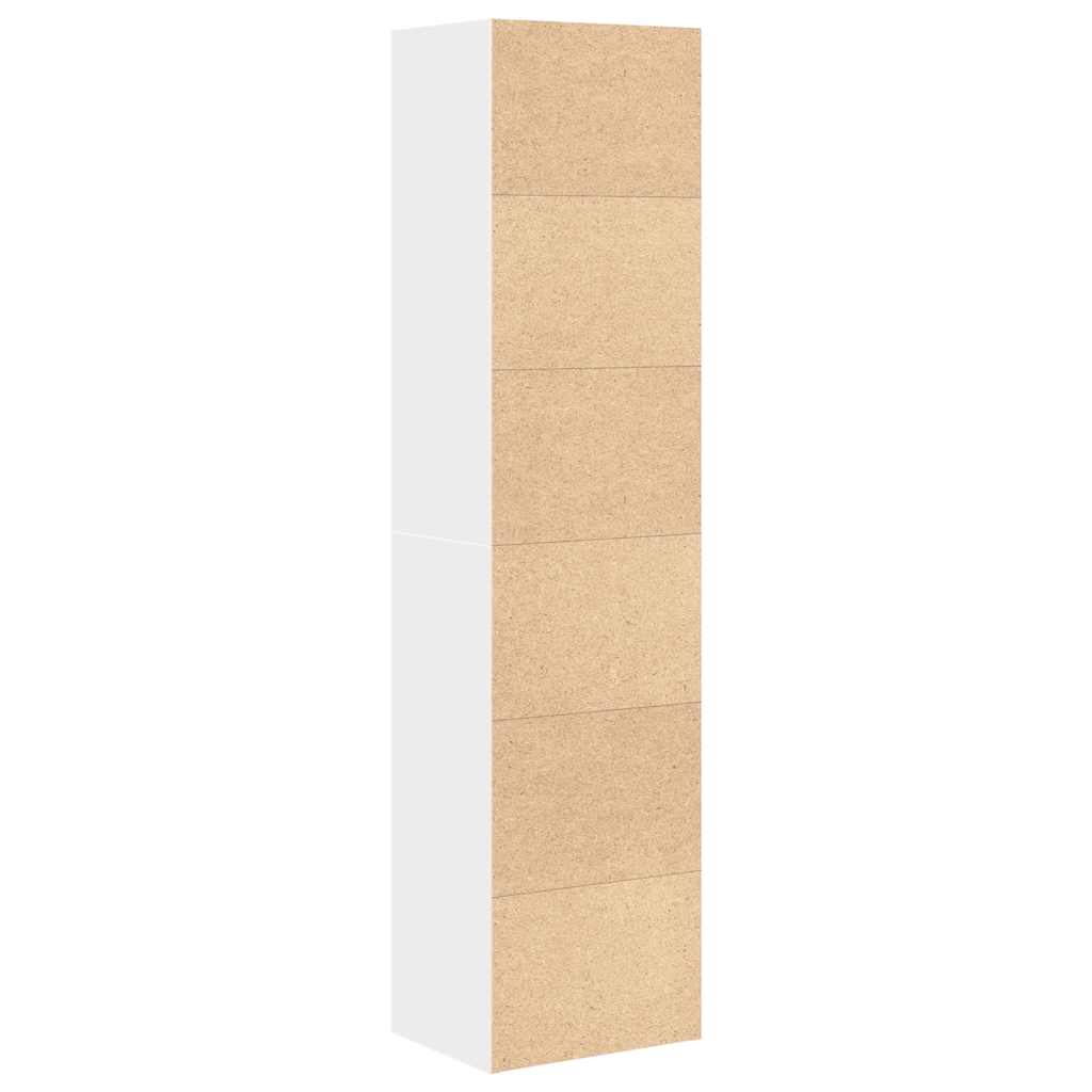 Bibliothèque blanc 31x24x127 cm bois d'ingénierie - XIOS