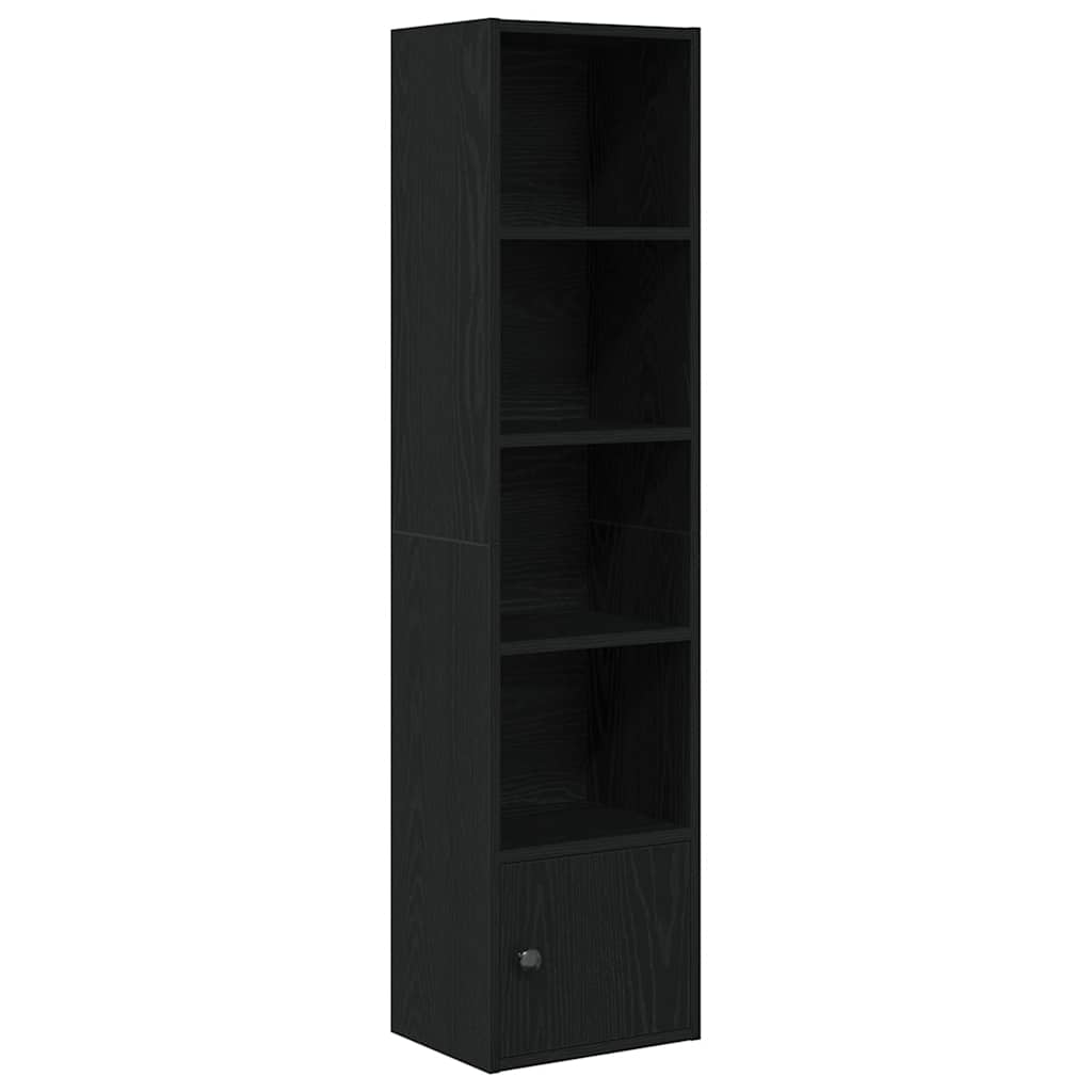 Bibliothèque chêne noir 31x24x127 cm bois d'ingénierie - XIOS