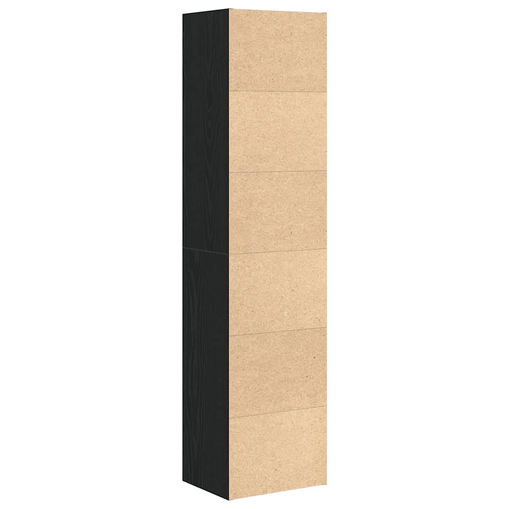 Bibliothèque chêne noir 31x24x127 cm bois d'ingénierie - XIOS