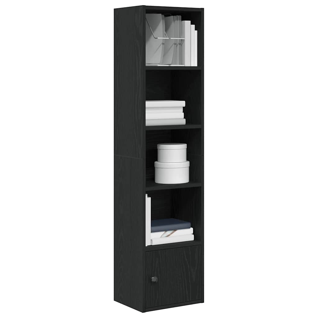 Bibliothèque chêne noir 31x24x127 cm bois d'ingénierie - XIOS
