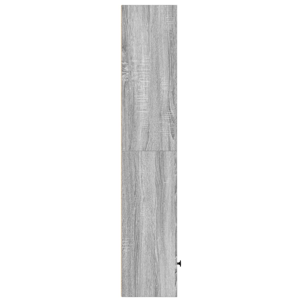 Bibliothèque sonoma gris 31x24x127 cm bois d'ingénierie - XIOS