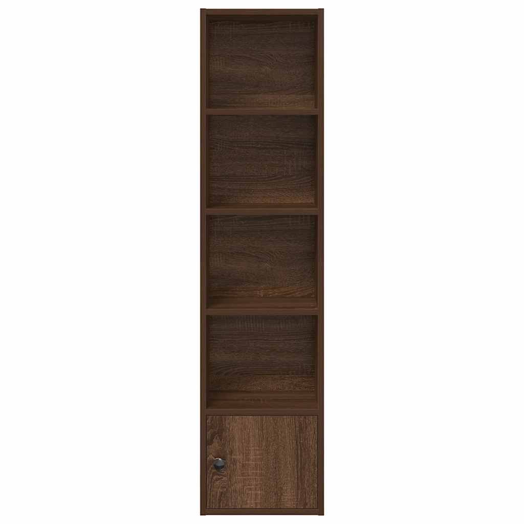 Bibliothèque chêne marron 31x24x127 cm bois d'ingénierie - XIOS