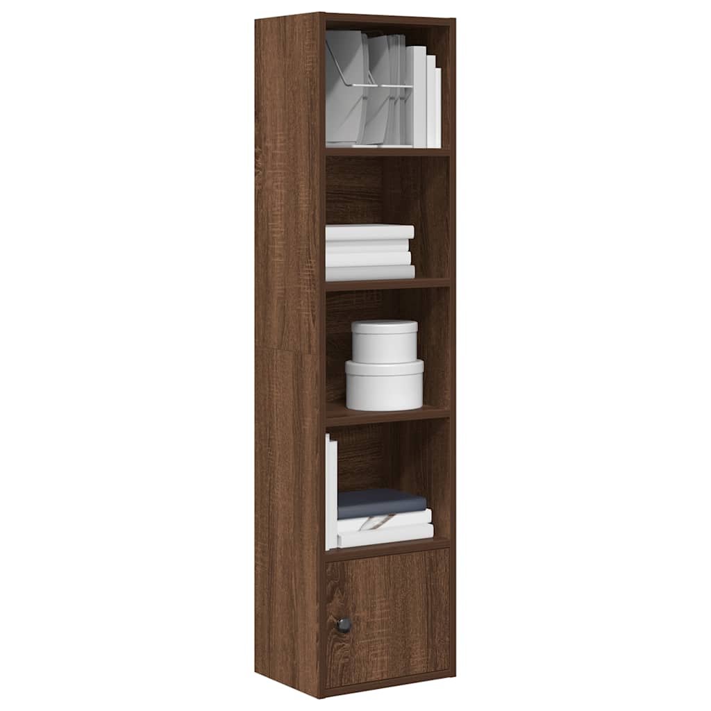 Bibliothèque chêne marron 31x24x127 cm bois d'ingénierie - XIOS
