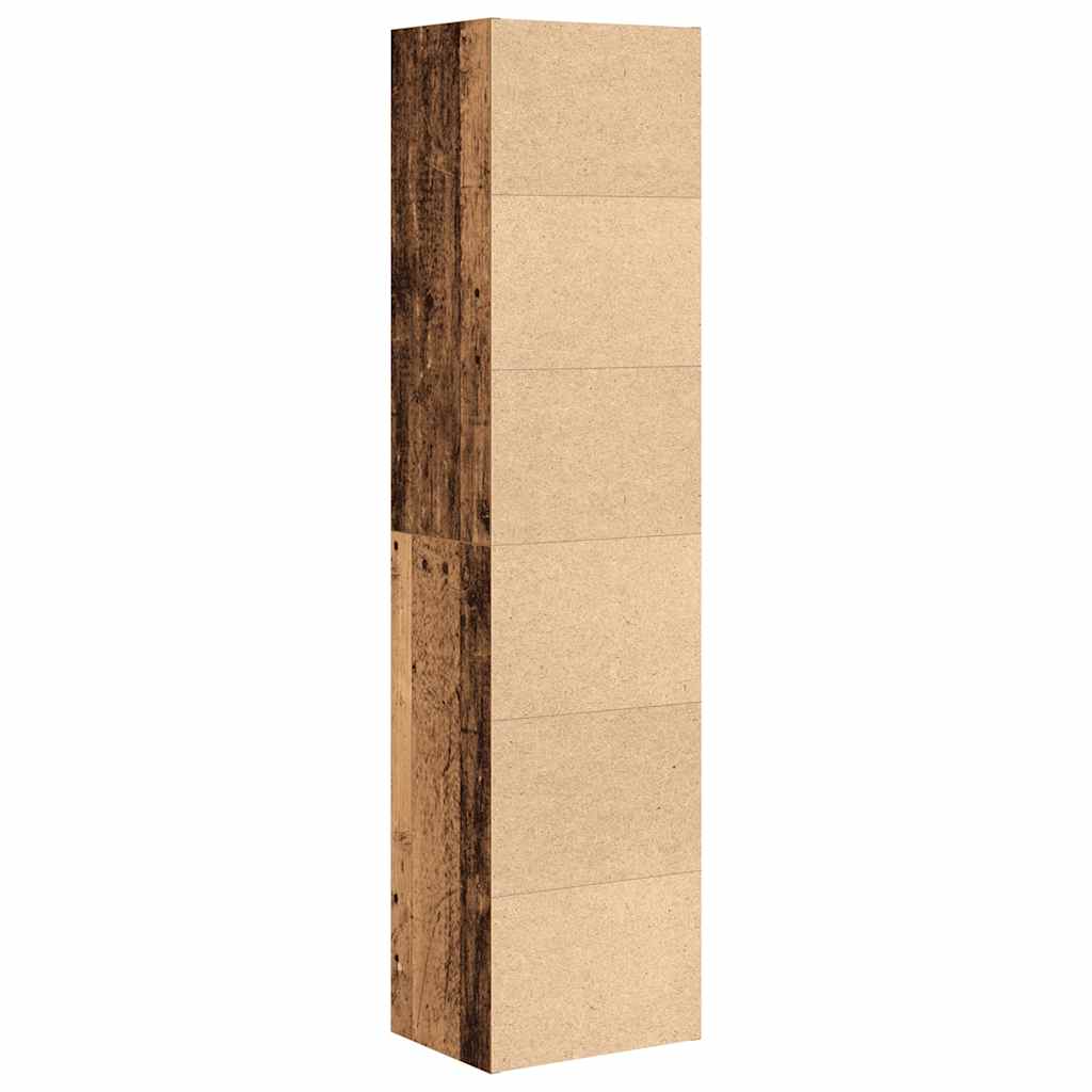 Bibliothèque vieux bois 31x24x127 cm bois d'ingénierie - XIOS