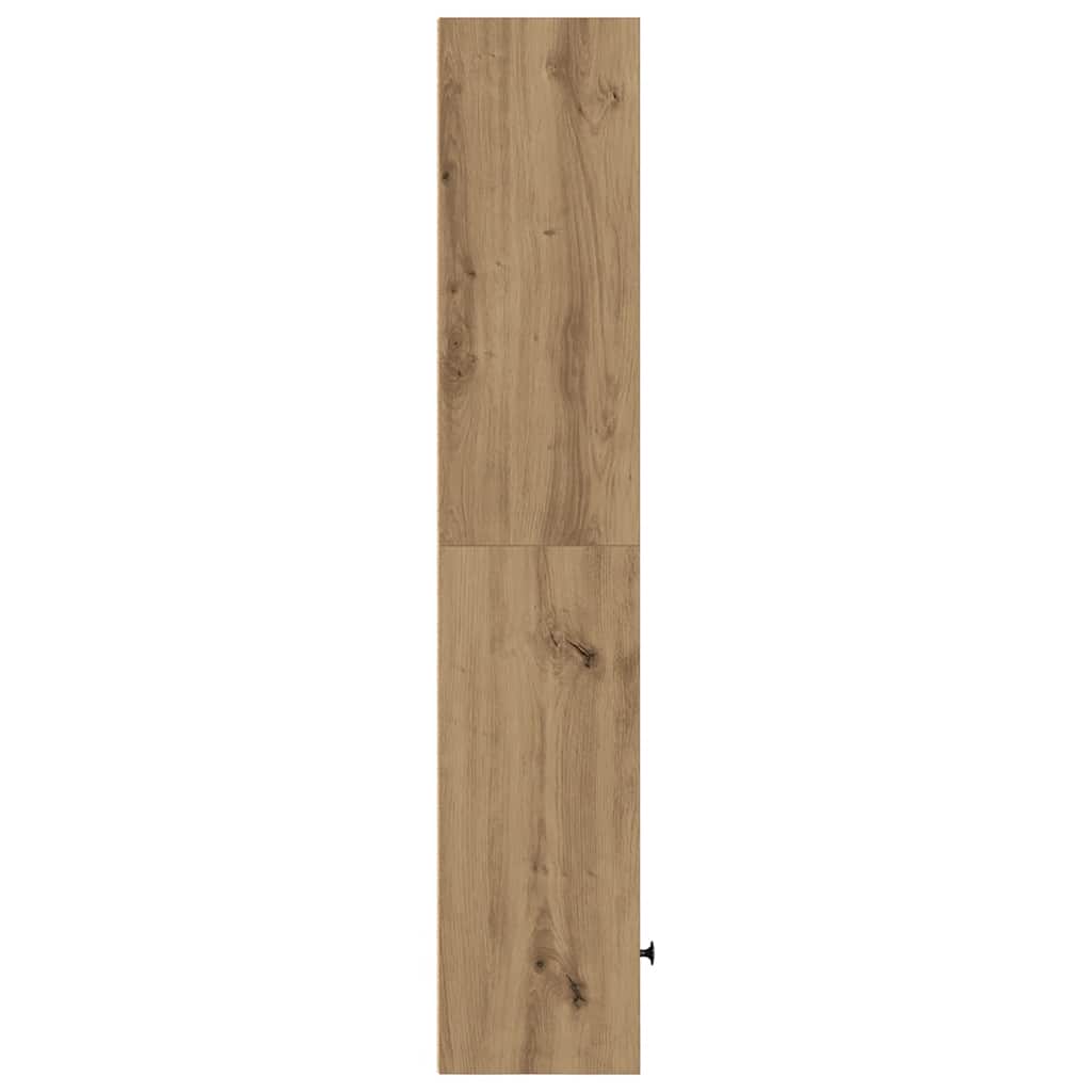 Bibliothèque chêne artisanal 31x24x127 cm bois d'ingénierie - XIOS
