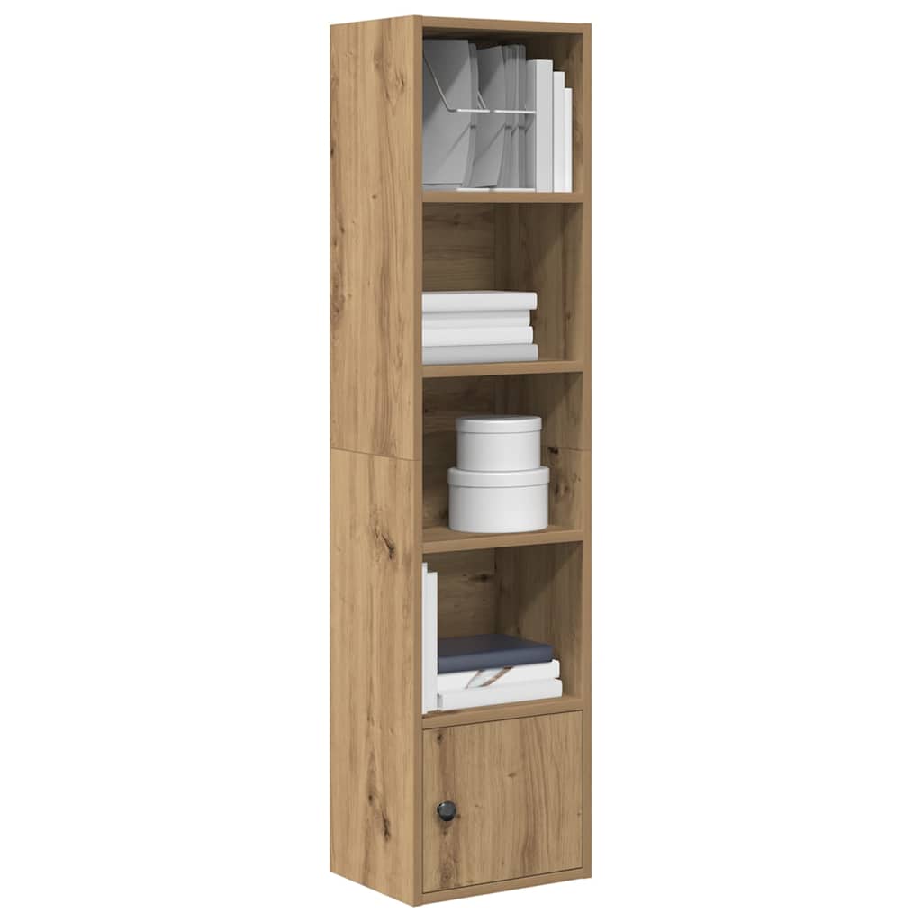 Bibliothèque chêne artisanal 31x24x127 cm bois d'ingénierie - XIOS