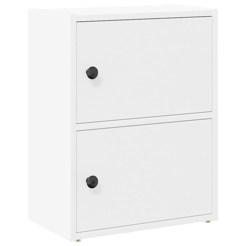 Bibliothèque blanc 40x24x52 cm bois d'ingénierie - XIOS