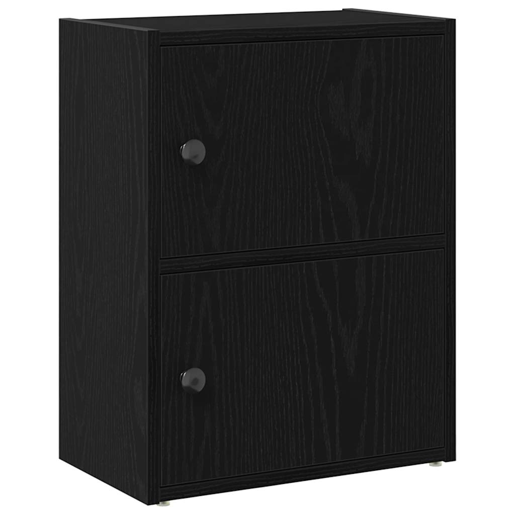 Bibliothèque chêne noir 40x24x52 cm bois d'ingénierie - XIOS