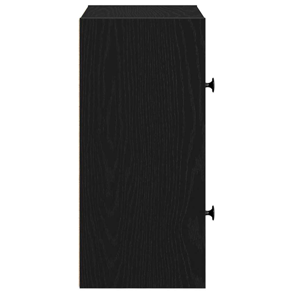 Bibliothèque chêne noir 40x24x52 cm bois d'ingénierie - XIOS
