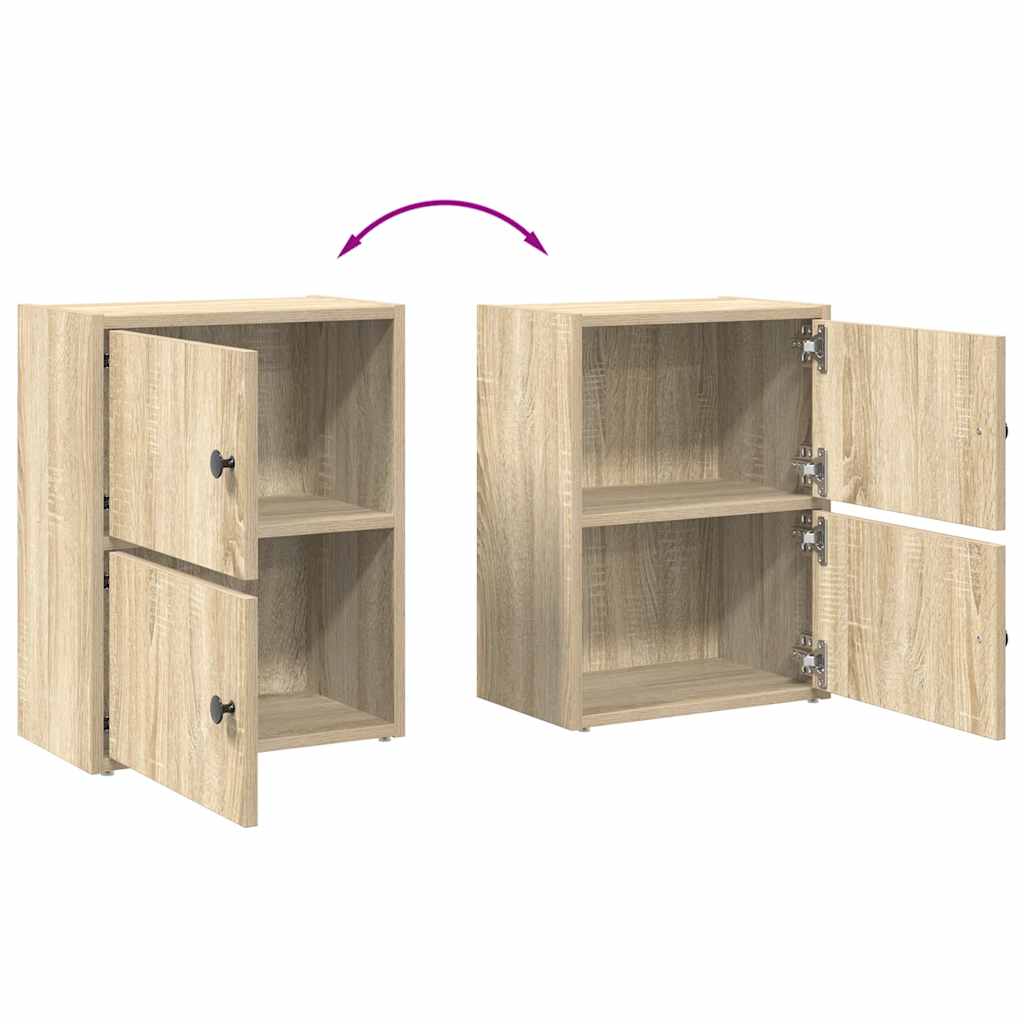 Bibliothèque chêne sonoma 40x24x52 cm bois d'ingénierie - XIOS