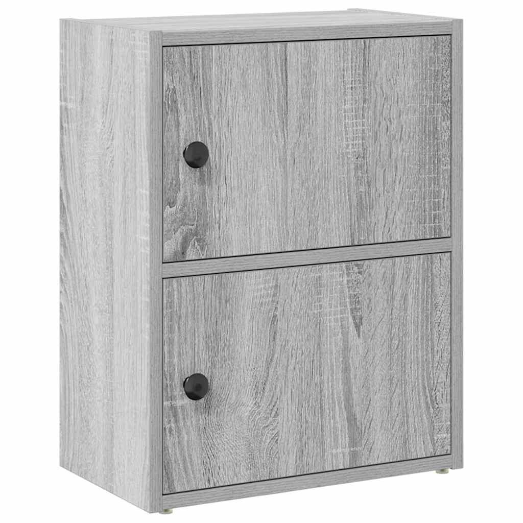 Bibliothèque sonoma gris 40x24x52 cm bois d'ingénierie - XIOS