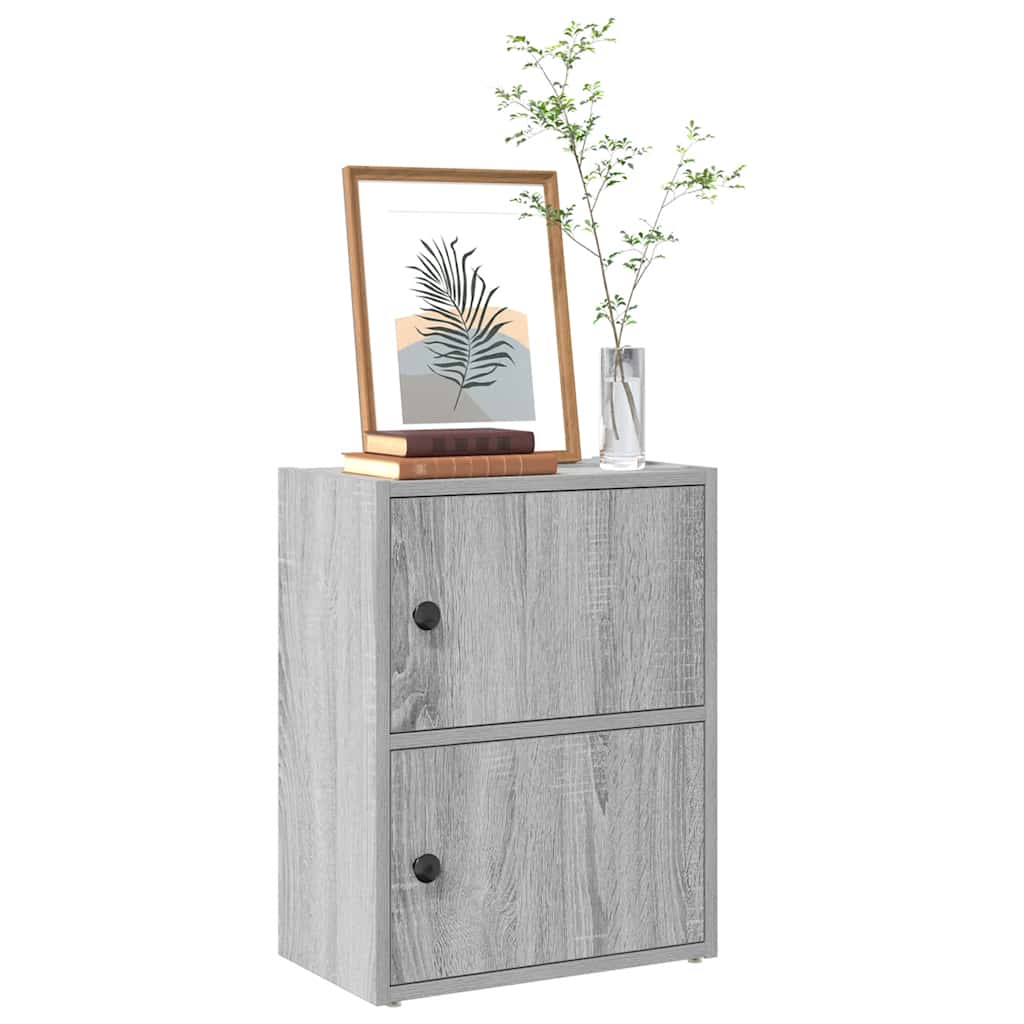 Bibliothèque sonoma gris 40x24x52 cm bois d'ingénierie - XIOS
