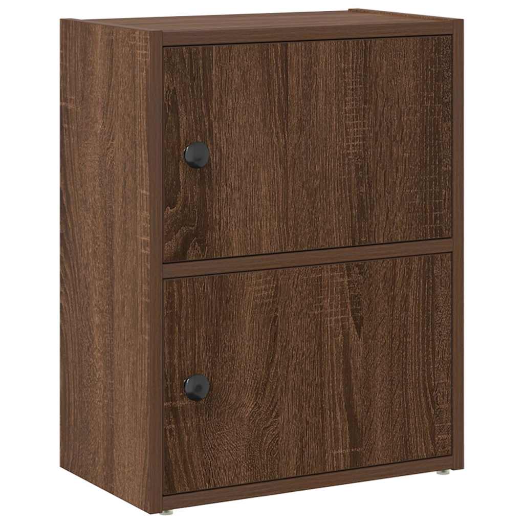 Bibliothèque chêne marron 40x24x52 cm bois d'ingénierie - XIOS