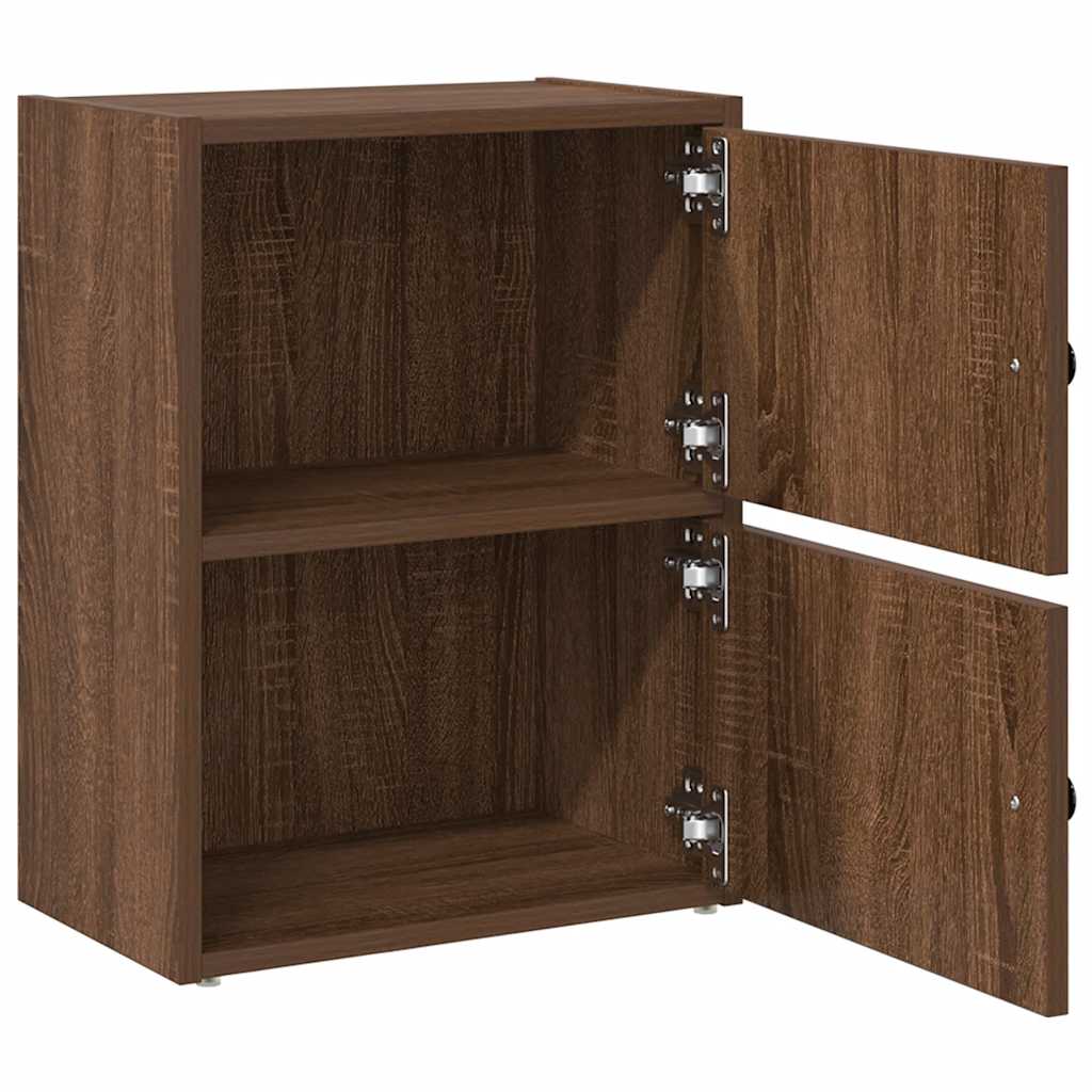 Bibliothèque chêne marron 40x24x52 cm bois d'ingénierie - XIOS