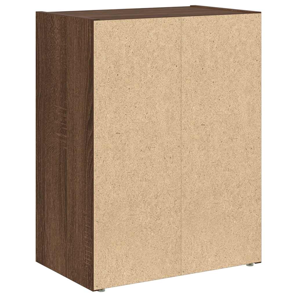 Bibliothèque chêne marron 40x24x52 cm bois d'ingénierie - XIOS