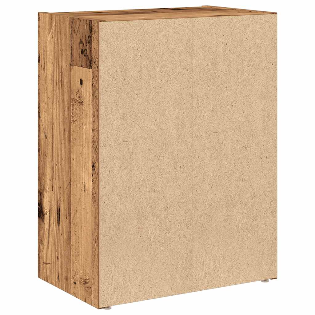 Bibliothèque vieux bois 40x24x52 cm bois d'ingénierie - XIOS