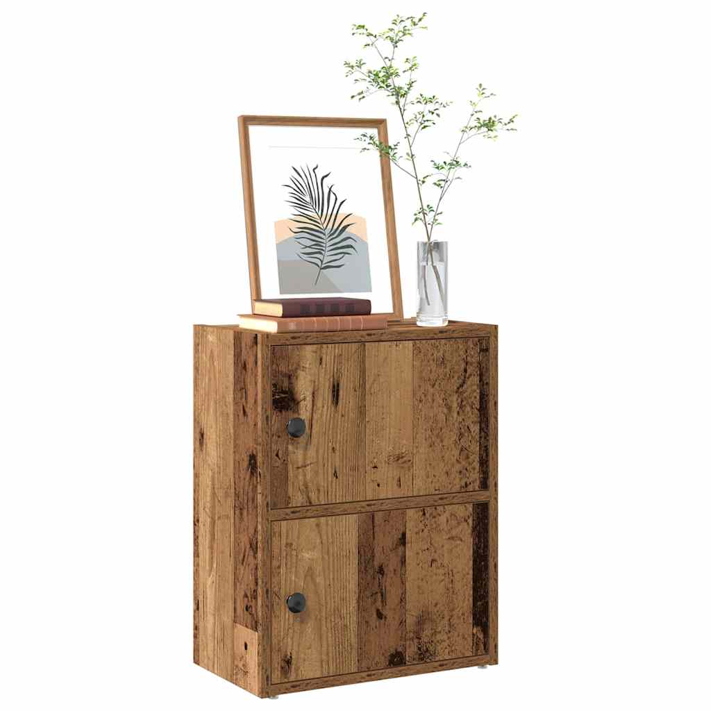 Bibliothèque vieux bois 40x24x52 cm bois d'ingénierie - XIOS