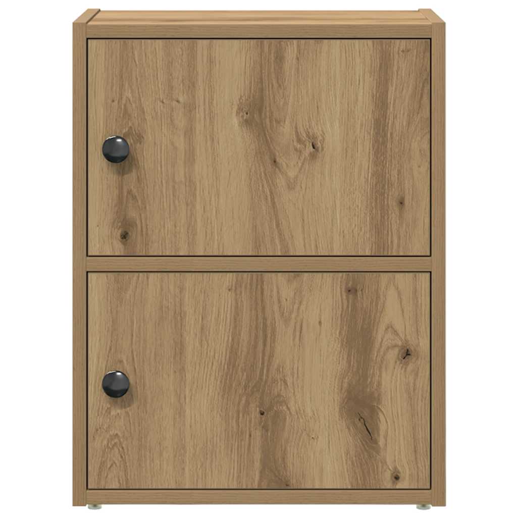 Bibliothèque chêne artisanal 40x24x52 cm bois d'ingénierie - XIOS