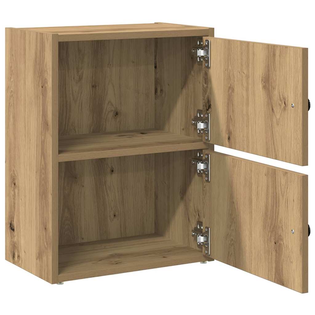 Bibliothèque chêne artisanal 40x24x52 cm bois d'ingénierie - XIOS