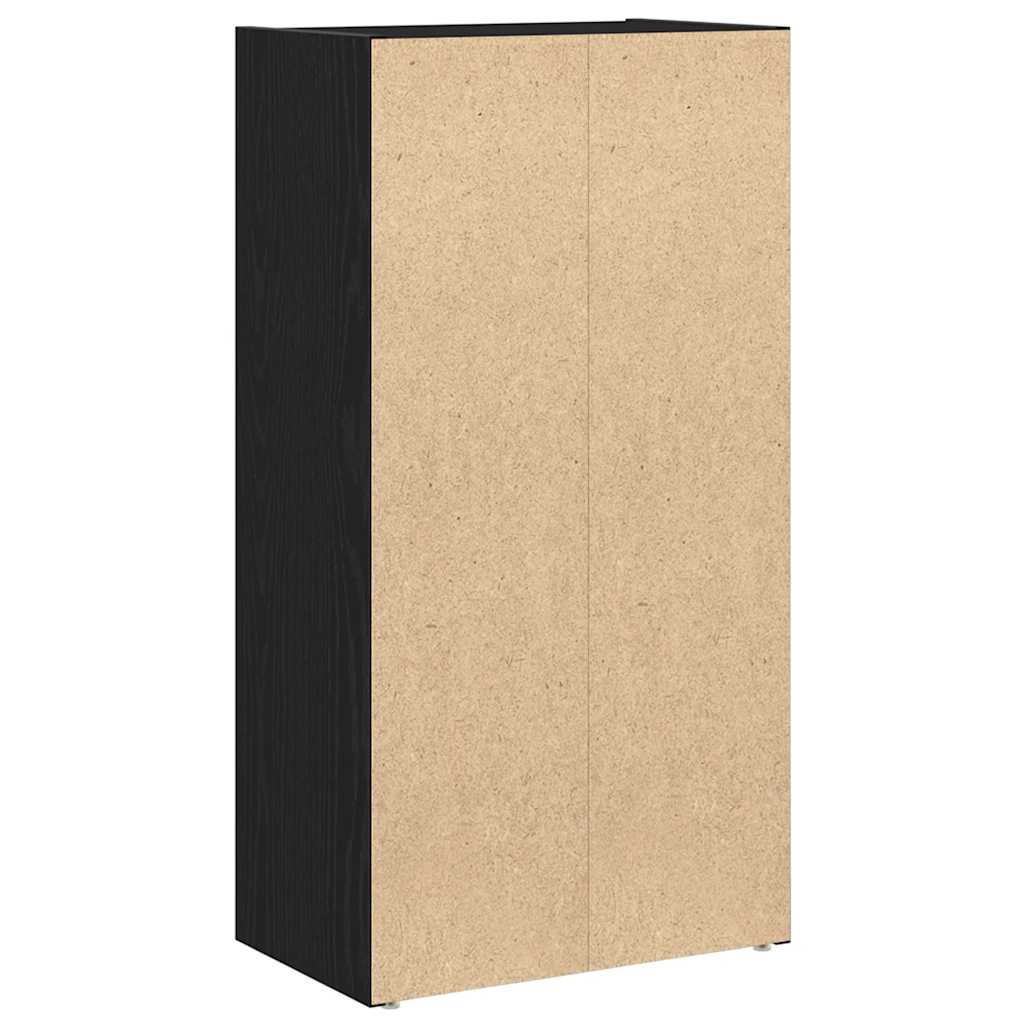 Bibliothèque chêne noir 40x24x77 cm bois d'ingénierie - XIOS