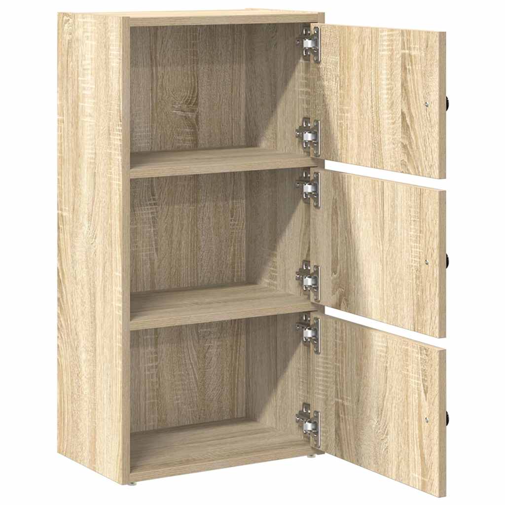 Bibliothèque chêne sonoma 40x24x77 cm bois d'ingénierie - XIOS