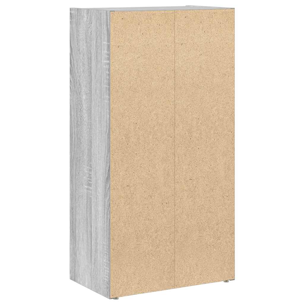 Bibliothèque sonoma gris 40x24x77 cm bois d'ingénierie - XIOS