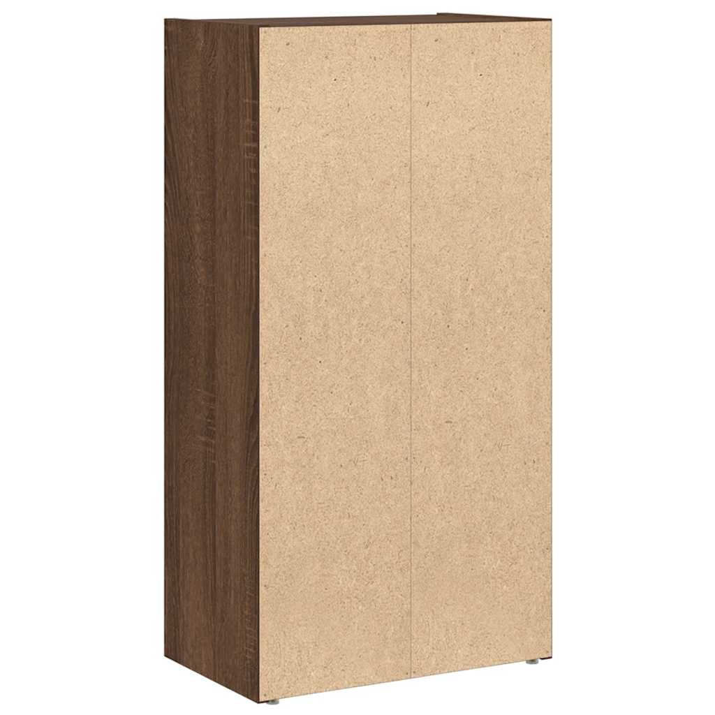Bibliothèque chêne marron 40x24x77 cm bois d'ingénierie - XIOS