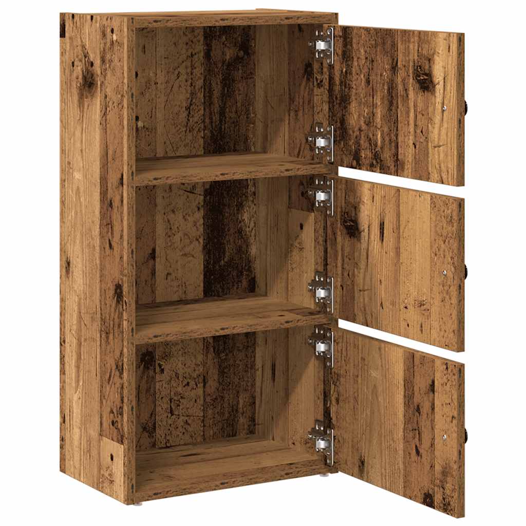 Bibliothèque vieux bois 40x24x77 cm bois d'ingénierie - XIOS