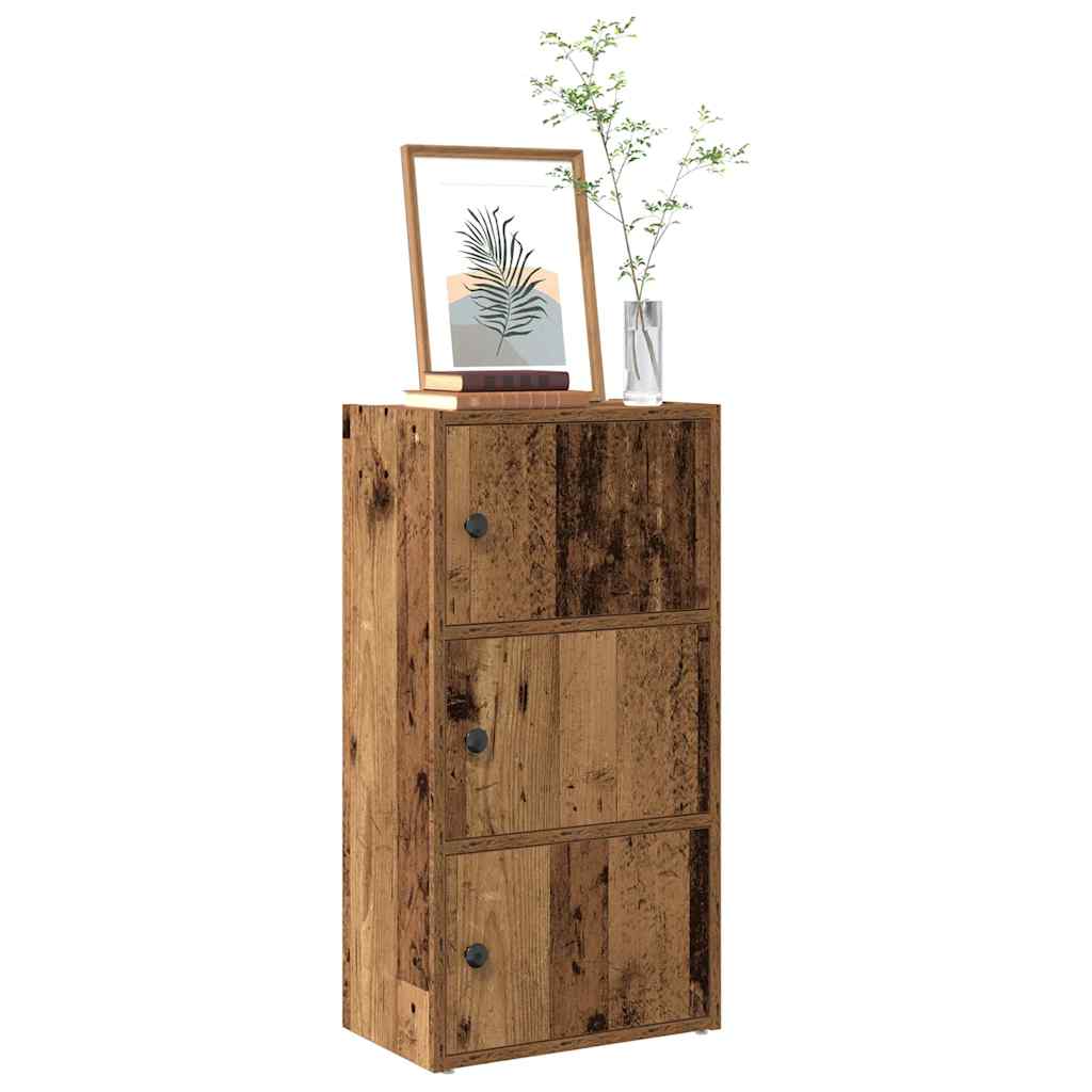 Bibliothèque vieux bois 40x24x77 cm bois d'ingénierie - XIOS