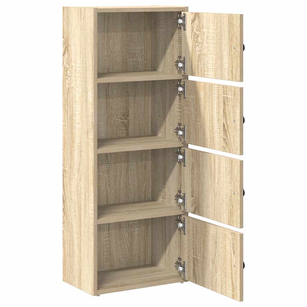 Bibliothèque chêne sonoma 40x24x102 cm bois d'ingénierie - XIOS