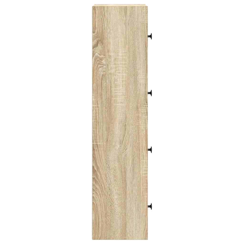 Bibliothèque chêne sonoma 40x24x102 cm bois d'ingénierie - XIOS