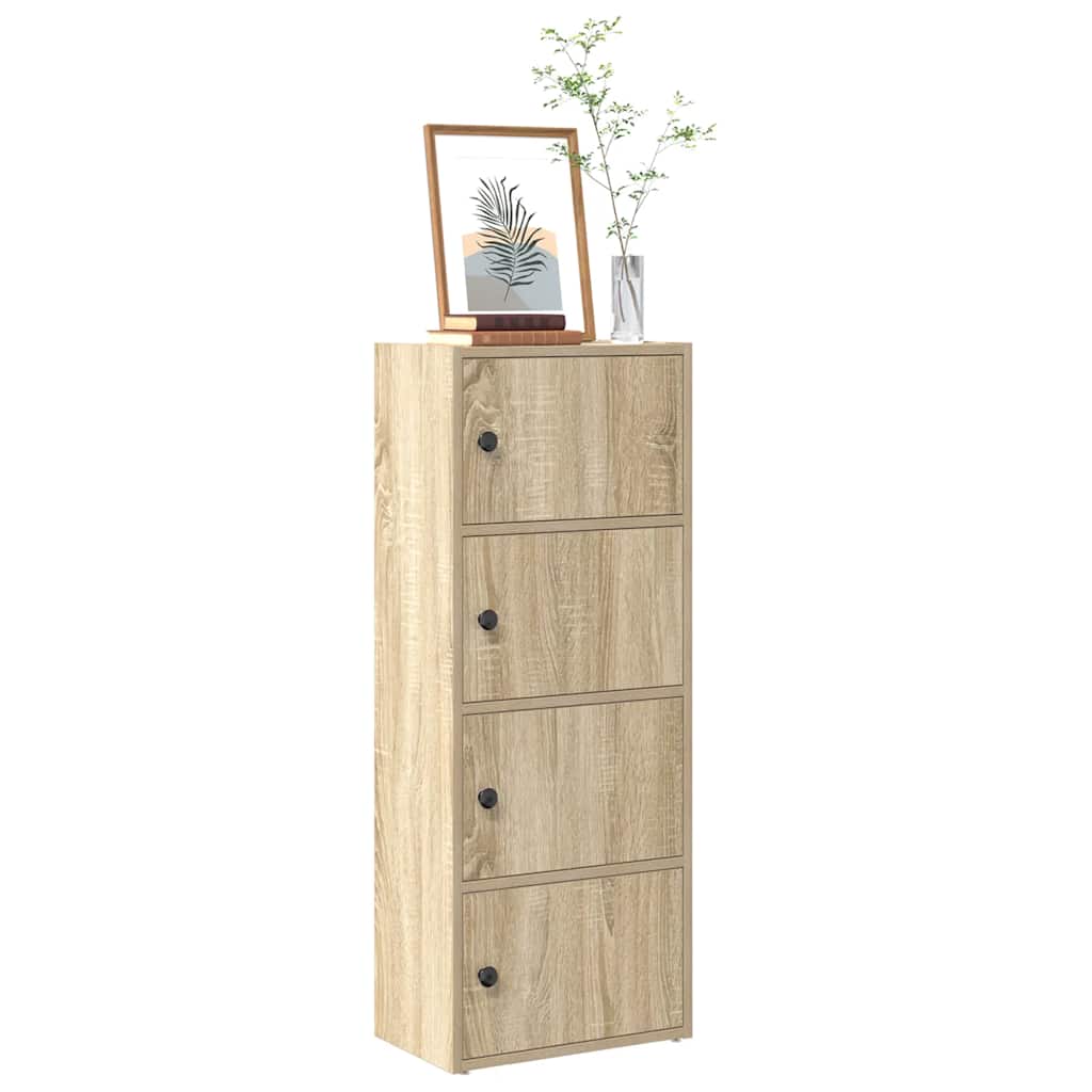 Bibliothèque chêne sonoma 40x24x102 cm bois d'ingénierie - XIOS