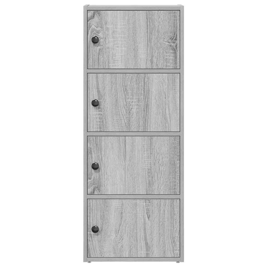 Bibliothèque sonoma gris 40x24x102 cm bois d'ingénierie - XIOS