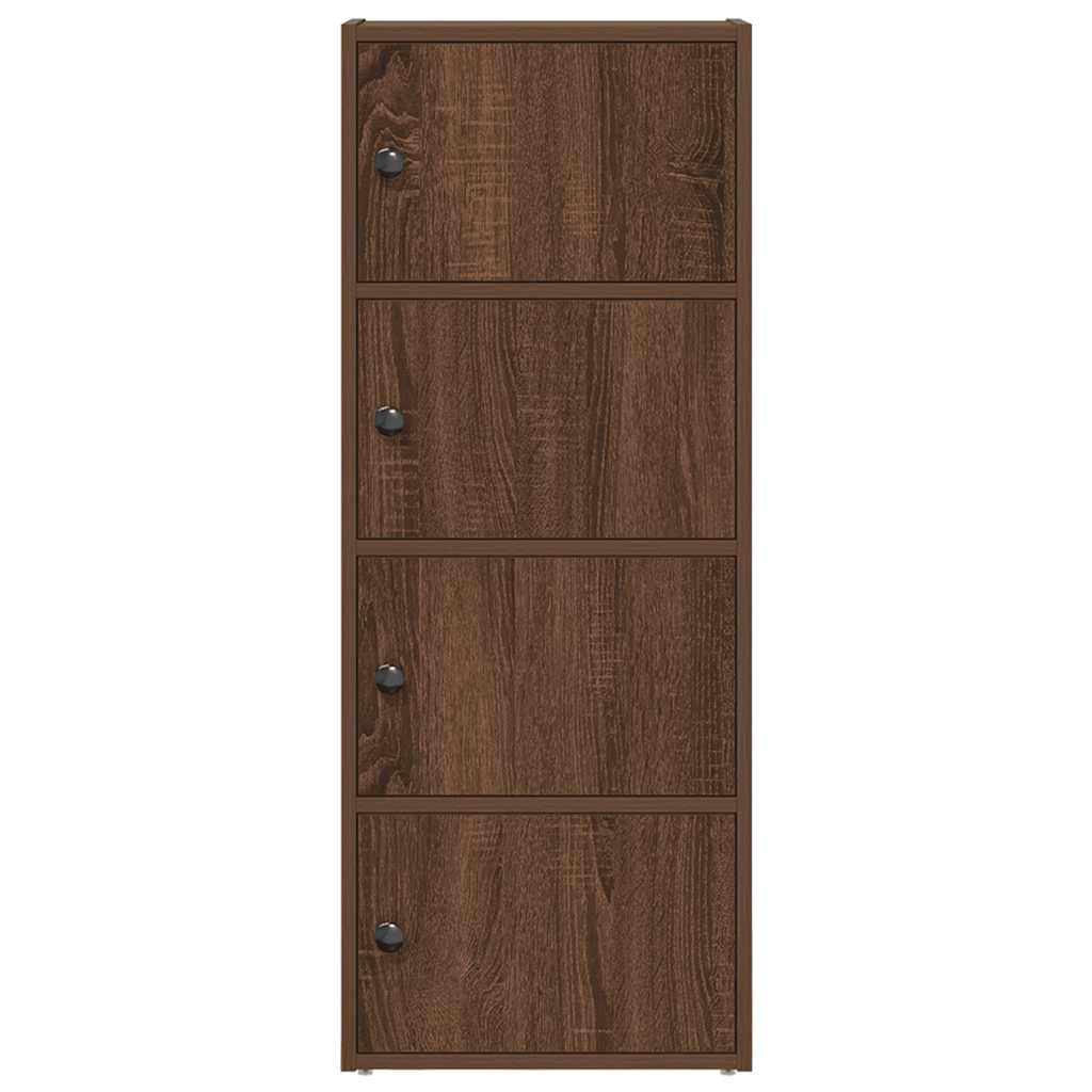Bibliothèque chêne marron 40x24x102 cm bois d'ingénierie - XIOS