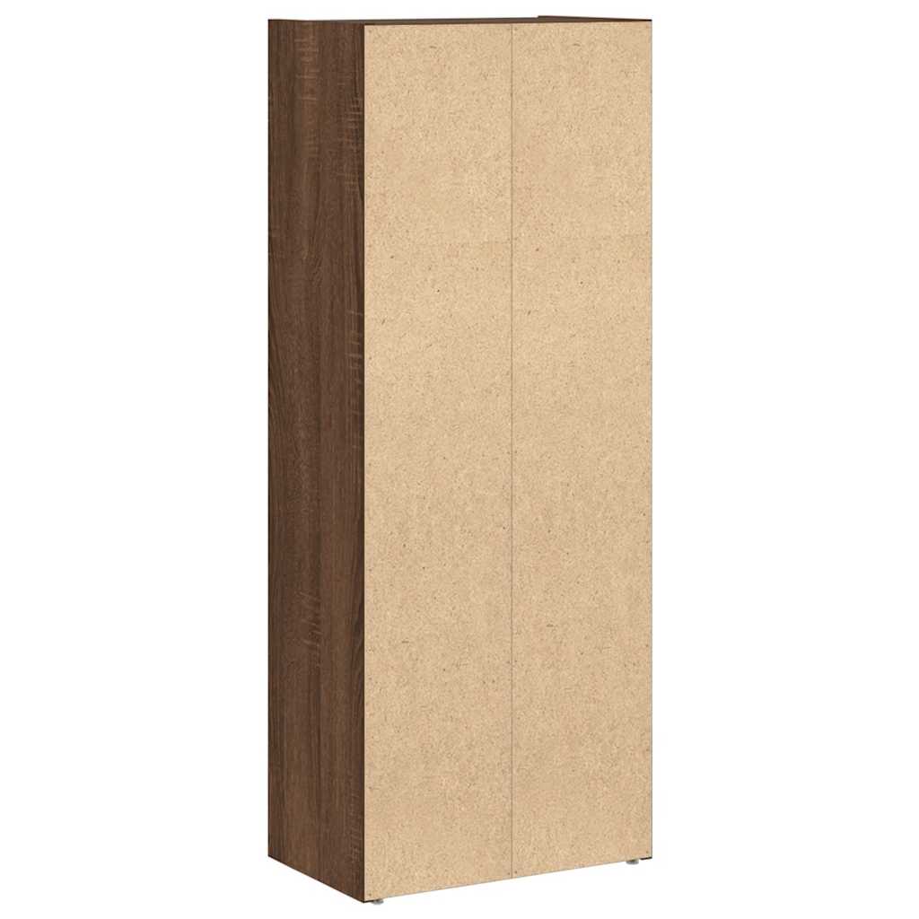Bibliothèque chêne marron 40x24x102 cm bois d'ingénierie - XIOS