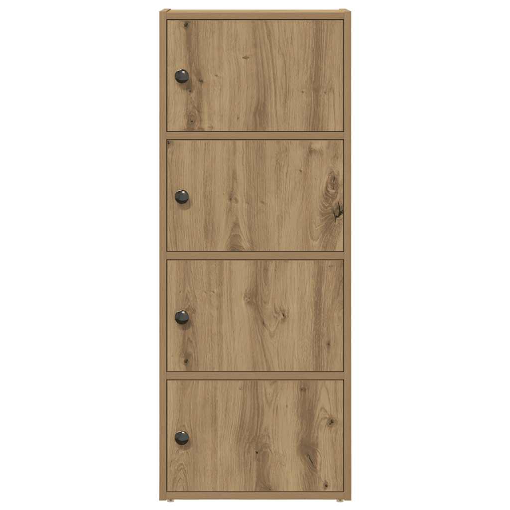 Bibliothèque chêne artisanal 40x24x102 cm bois d'ingénierie - XIOS