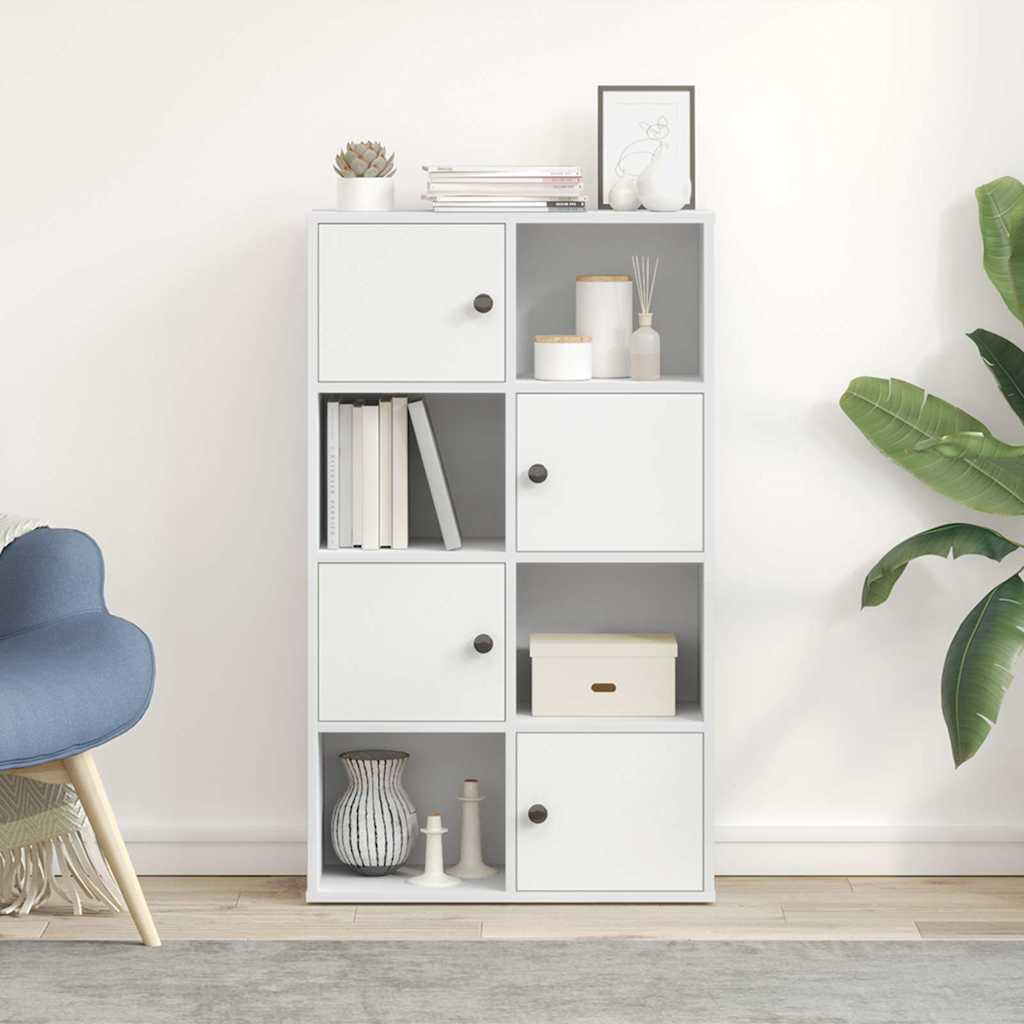 Bibliothèque blanc 60x24x101,5 cm bois d'ingénierie - XIOS