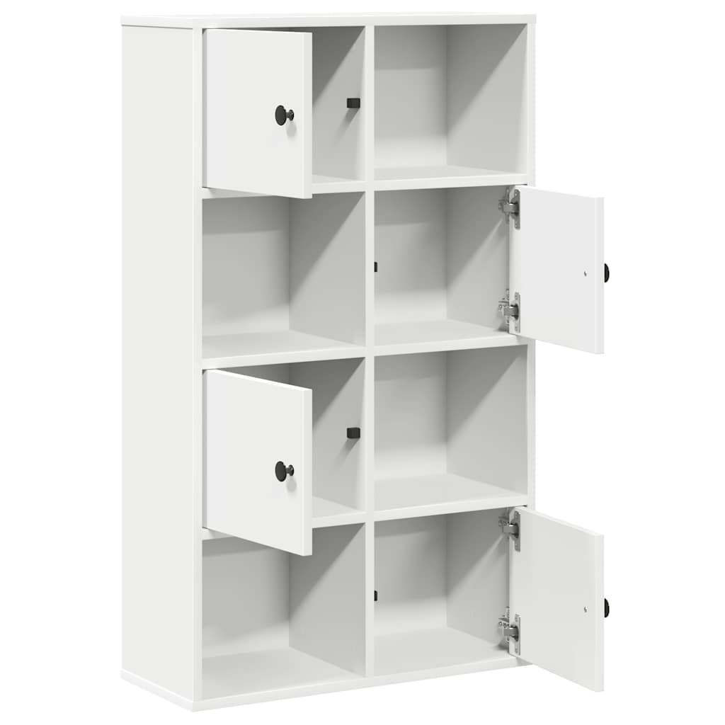 Bibliothèque blanc 60x24x101,5 cm bois d'ingénierie - XIOS
