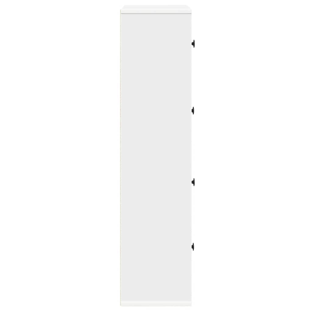Bibliothèque blanc 60x24x101,5 cm bois d'ingénierie - XIOS