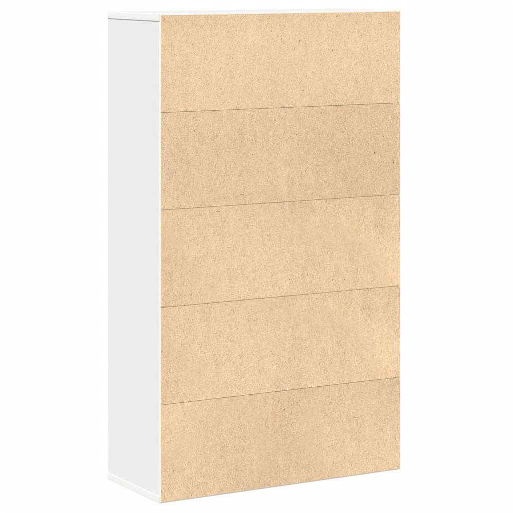 Bibliothèque blanc 60x24x101,5 cm bois d'ingénierie - XIOS