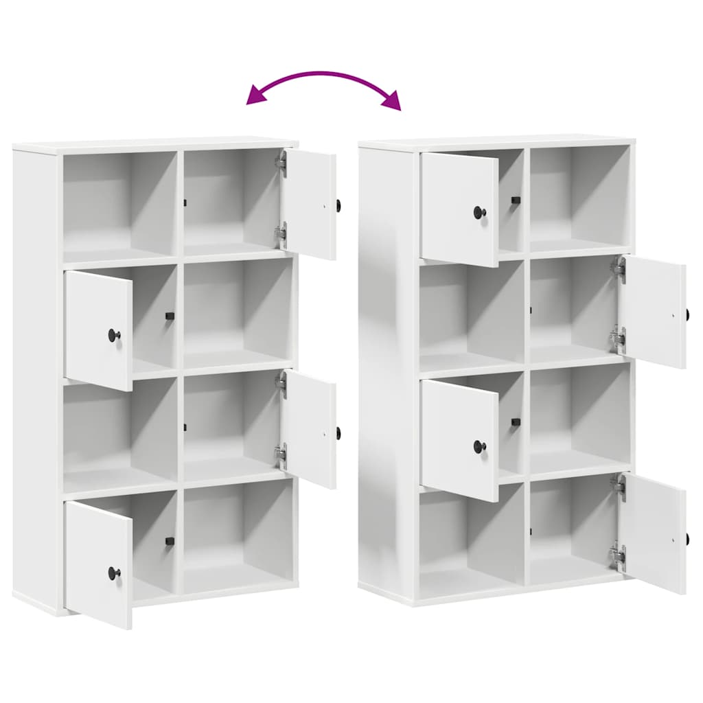 Bibliothèque blanc 60x24x101,5 cm bois d'ingénierie - XIOS