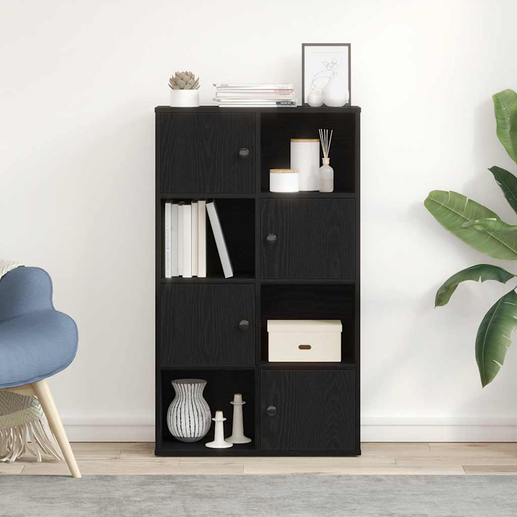 Bibliothèque chêne noir 60x24x101,5 cm bois d'ingénierie - XIOS