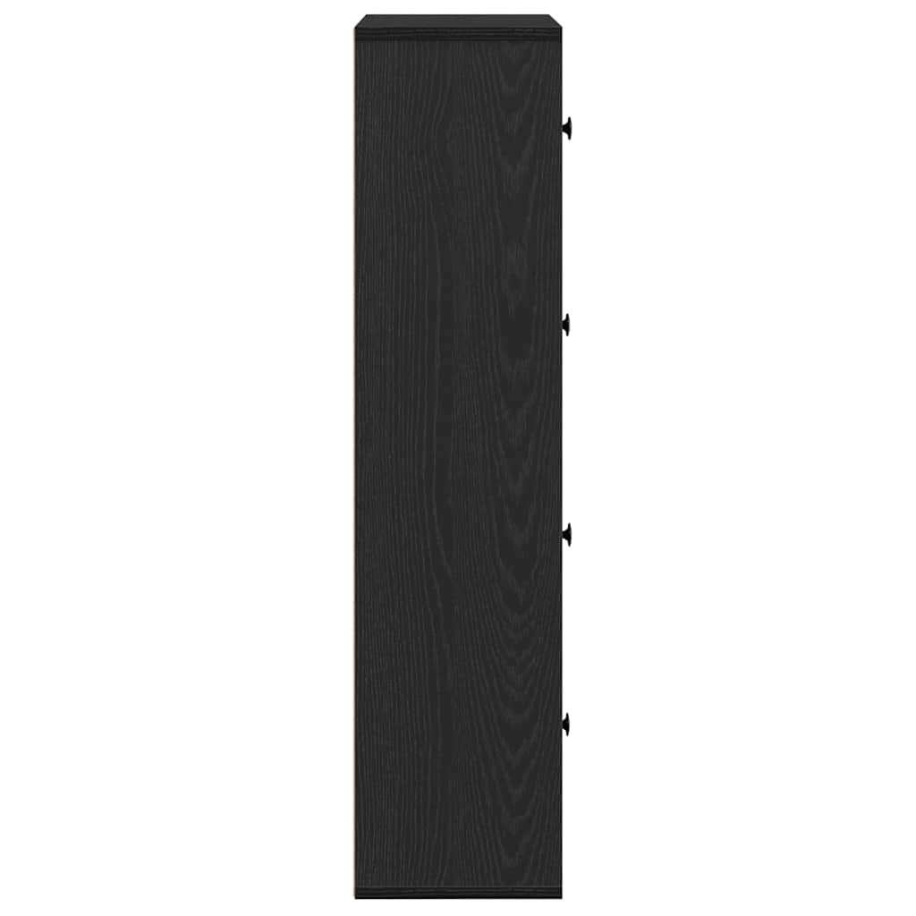 Bibliothèque chêne noir 60x24x101,5 cm bois d'ingénierie - XIOS