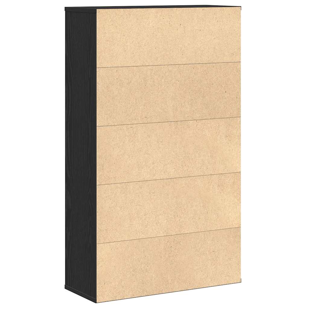 Bibliothèque chêne noir 60x24x101,5 cm bois d'ingénierie - XIOS